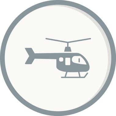 Helikopter simge vektör çizim