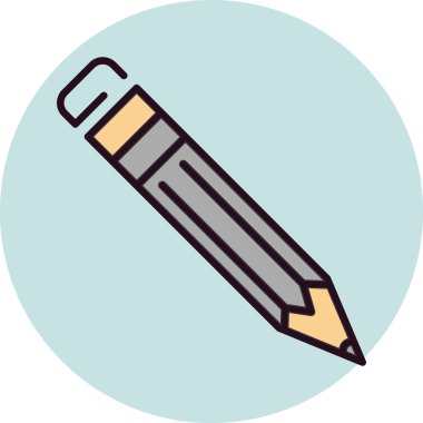 Kalem simgesi, vektör illüstrasyonu