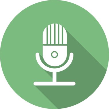 mikrofon simgesi vektör illüstrasyonu