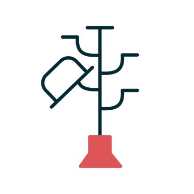 Hatstand simgesi, vektör çizimi