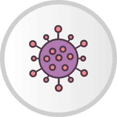 Virüs Simgesi, vektör illüstrasyonu