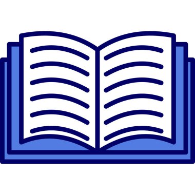 kitap simgesi vektör illüstrasyonu