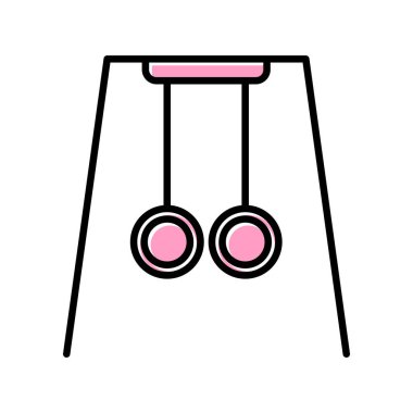 vektör jimnastik halkaları resimleme