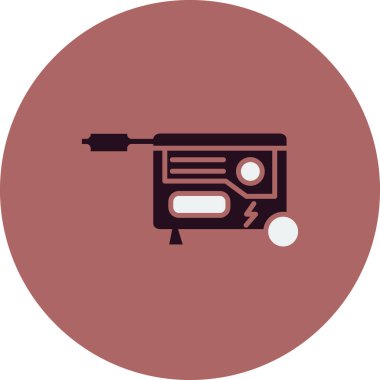 Güç oluşturma simgesi, vektör illüstrasyonu