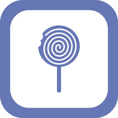 Lolipop simgesi, vektör illüstrasyonu
