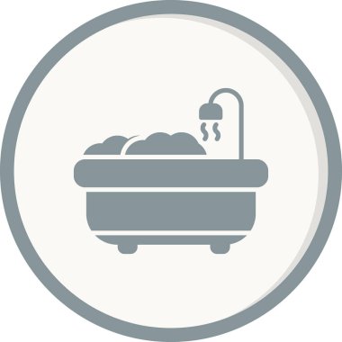 Küvet. Web simgesi basit tasarım 