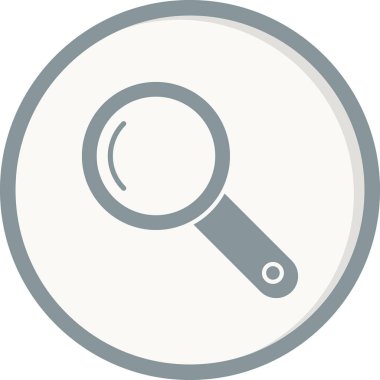 Arama sembolü, büyütme cam çizgi simgesi tasarımı, vektör illüstrasyonu 