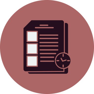 Sınav simgesi vektör illüstrasyonu