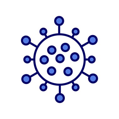 Virüs Simgesi, vektör illüstrasyonu