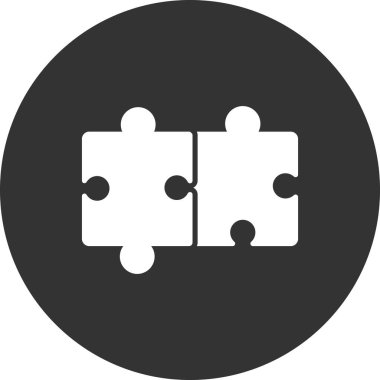 Bulmaca simgesi izole edildi. iş vektörü illüstrasyon tasarım şablonu