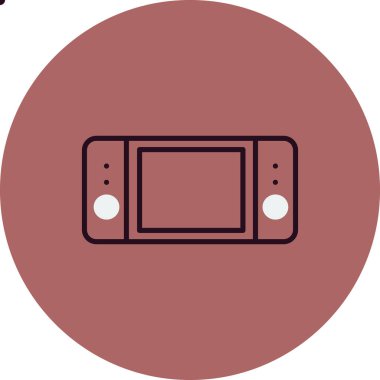 Video oyunu, Nintendo simge vektör illüstrasyonu 