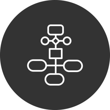 iş akışı simgesi, vektör illüstrasyonu