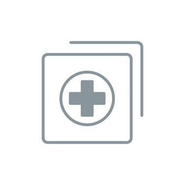 İlk yardım simgesi vektör illüstrasyonu 