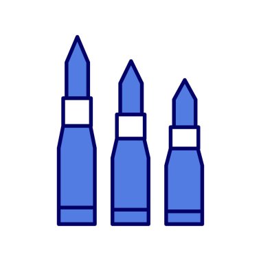 Kurşunların düz simgesi 