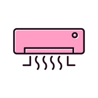 Klima simgesi, emlak sembolü. Vektör illüstrasyonu