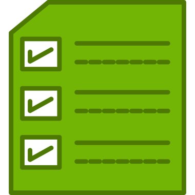 Kontrol listesi. Web simgesi vektör illüstrasyonu 