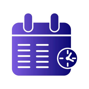 Takvim simgesi, vektör çizimi 