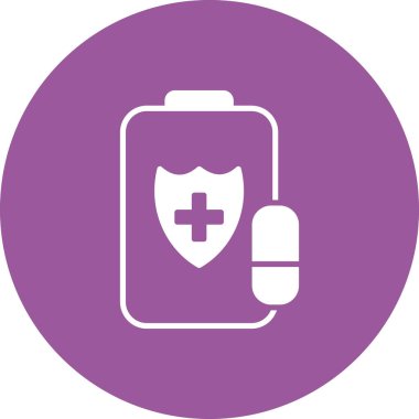 Tıbbi Tabletler ikonu. vektör illüstrasyonu