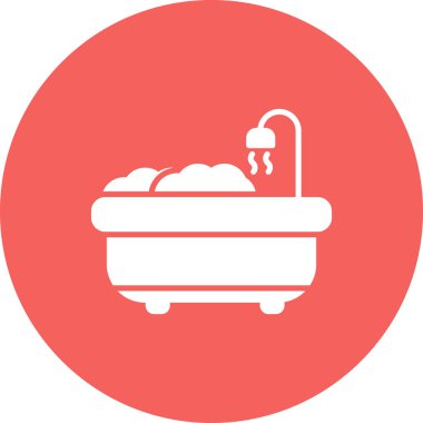 Küvet. Web simgesi basit tasarım 