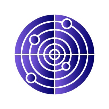 radar simgesi vektör illüstrasyonu