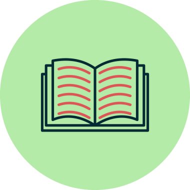 kitap simgesi vektör illüstrasyonu
