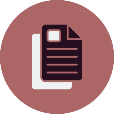 belge simgesi, illüstrasyon. düz tasarım biçimi.