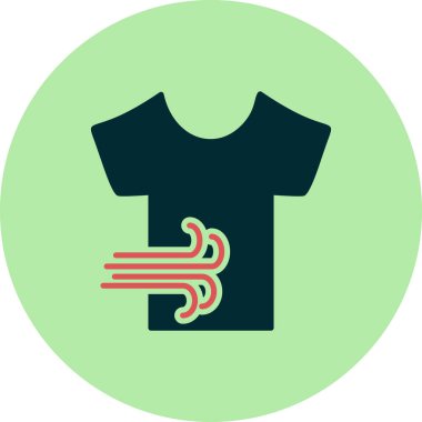 Kurutma Tişörtünün vektör illüstrasyonu