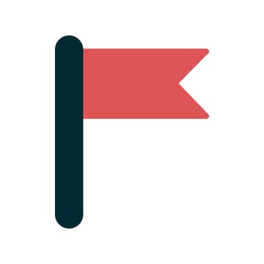 bayrak ikonu vektör illüstrasyonu 