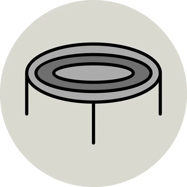 Trampoline Web图标简单设计 — 图库矢量图片