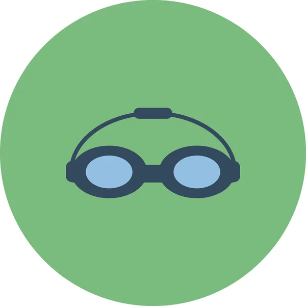 Gafas Natación Icono Web Ilustración Simple Gafas — Vector de stock