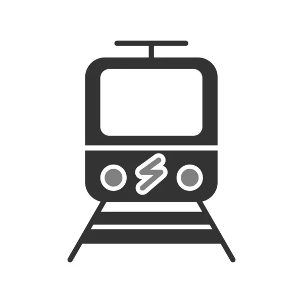 Icono Del Tren Eléctrico Ilustración Vectorial — Vector de stock