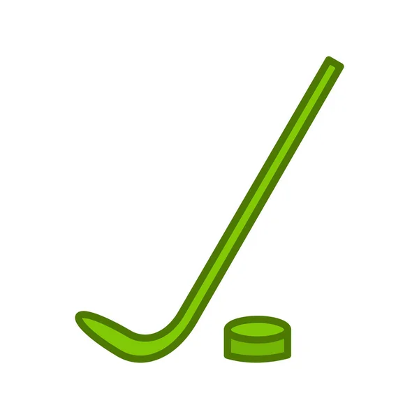 Ikona Hokeja Lodzie Ilustracja Wektora — Wektor stockowy