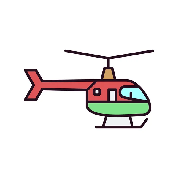 Vektor Illustration Des Helikopter Symbols — Stockvektor
