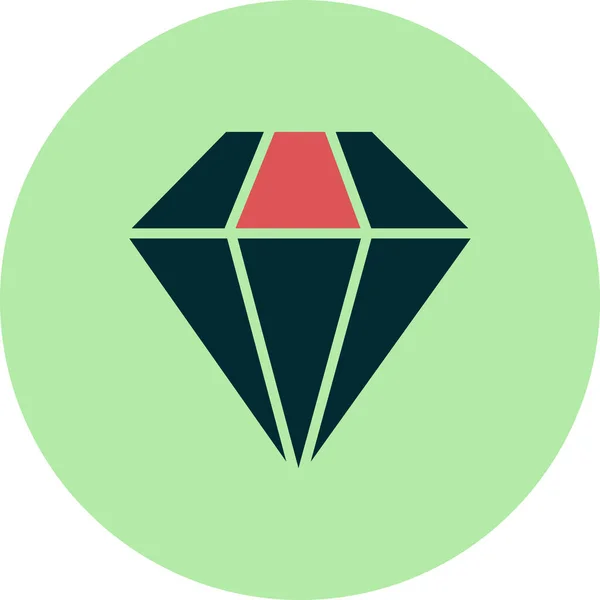 Vektorillustration Des Diamanten Symbols — Stockvektor