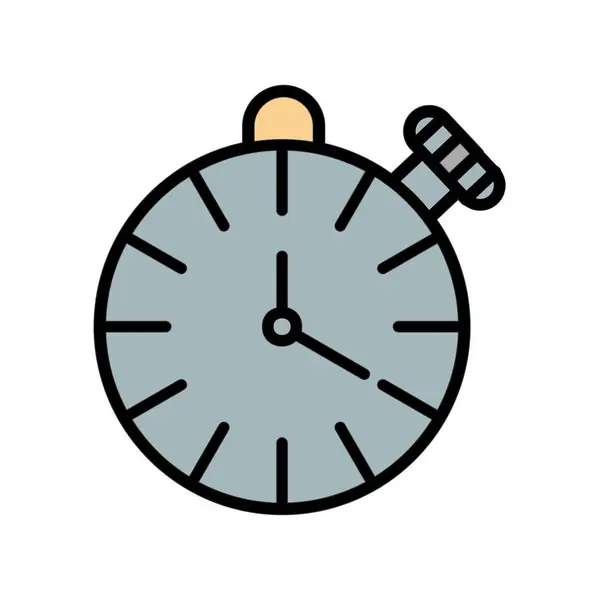 Stoppuhr Icon Vektor Illustration — Stockvektor