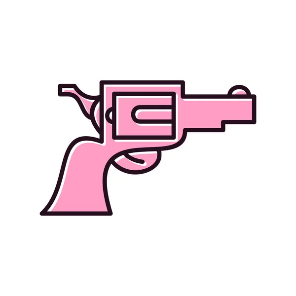 Vektorillustration Eines Pistolensymbols — Stockvektor