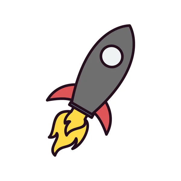 Raketensymbol Vektorillustration — Stockvektor