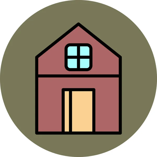 Huis Pictogram Vector Illustratie — Stockvector