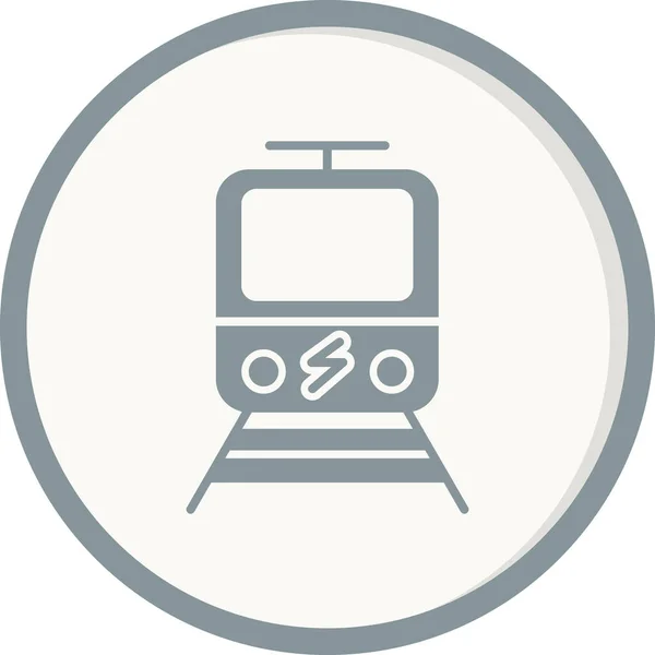 Піктограма Електричного Поїзда Векторна Ілюстрація — стоковий вектор