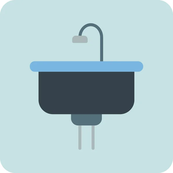 Sink Icon Vector Illustration — Stock Vector