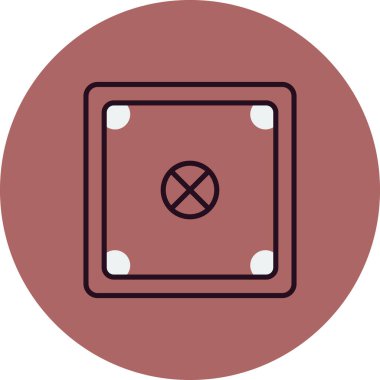 Carrom 'un vektör illüstrasyonu