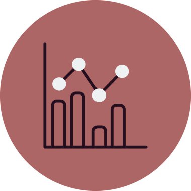 İş grafiği İstatistikler, basit web simgesi