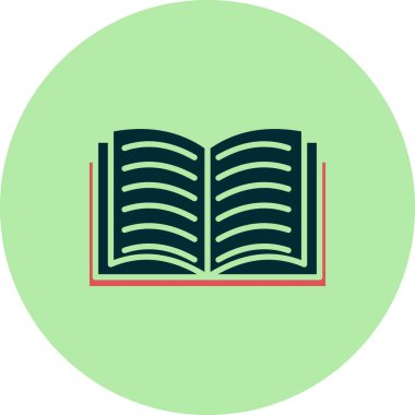 kitap simgesi vektör illüstrasyonu