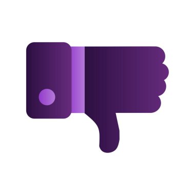 Hoşlanmıyorum. Web simgesi basit illüstrasyon 