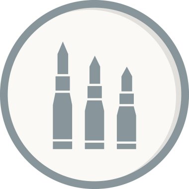 Kurşunların düz simgesi 