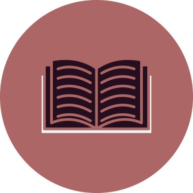 kitap simgesi vektör illüstrasyonu