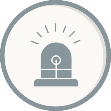 Siren simgesi, vektör çizimi