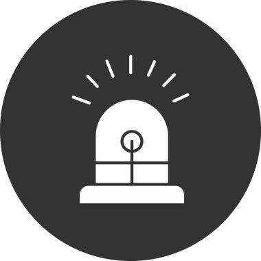 Siren simgesi, vektör çizimi