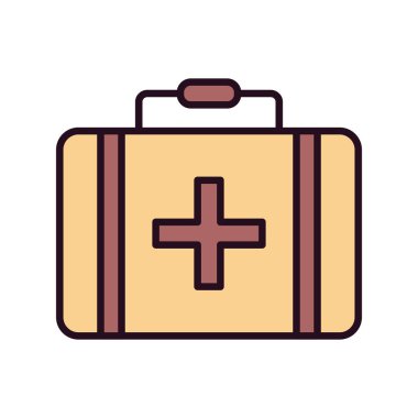 evrak çantası ikonu vektör illüstrasyonu