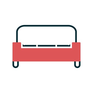 Koltuk simgesi, vektör illüstrasyonu